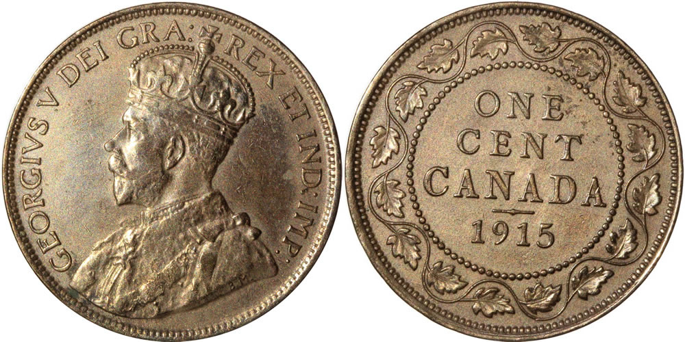 1915 George V Large Cent 1915 George V Large Cent