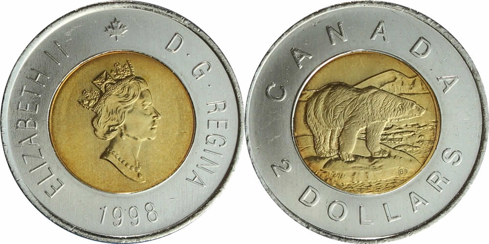 1998 Elizabeth II Two Dollar 