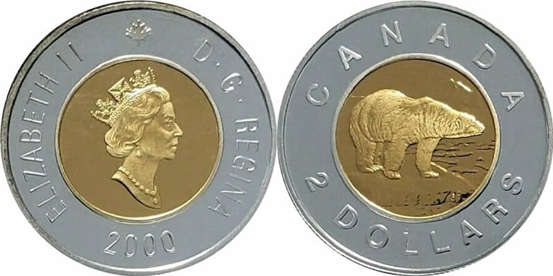 2000 Elizabeth II Two Dollar 