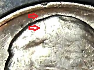 1983-P-Jefferson-Nickel--Die-Clashing?---Spike-Head?