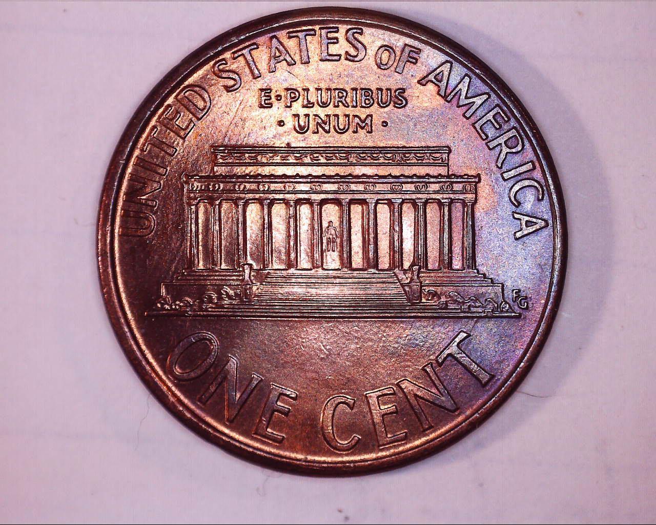 1993-D-Lincoln-Penny---Toned-With-Very-Strong-Strike