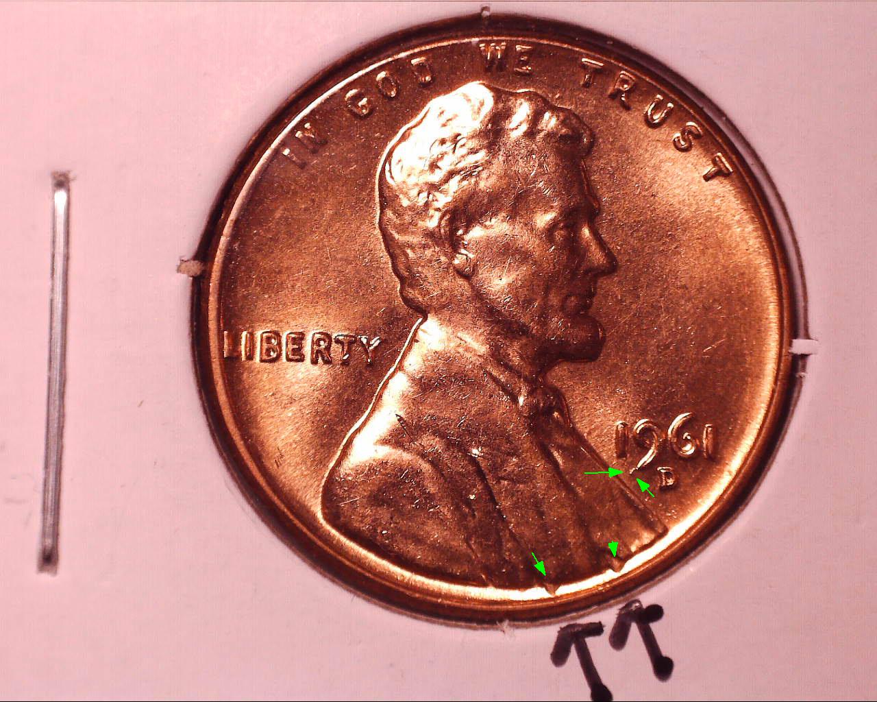 1961-D-RD-Lincoln-Cent-Errors-/-Varieties?