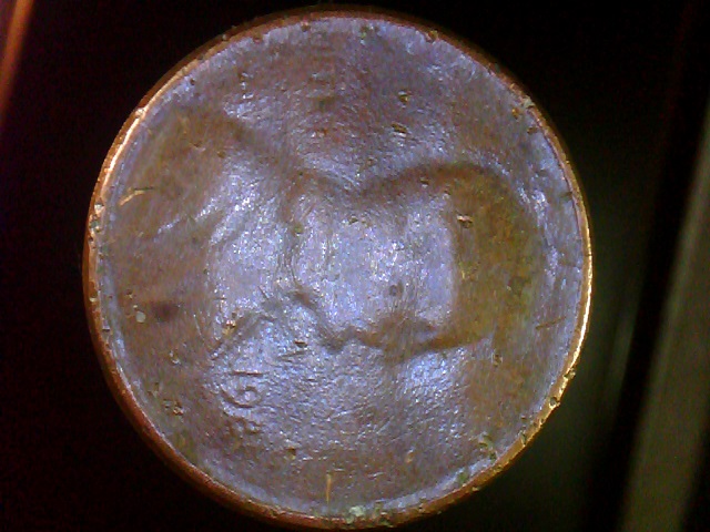1985-P-Lc--Struct-Through-Die-Cap-Obverse-?-And-Struct-Through-Reverse