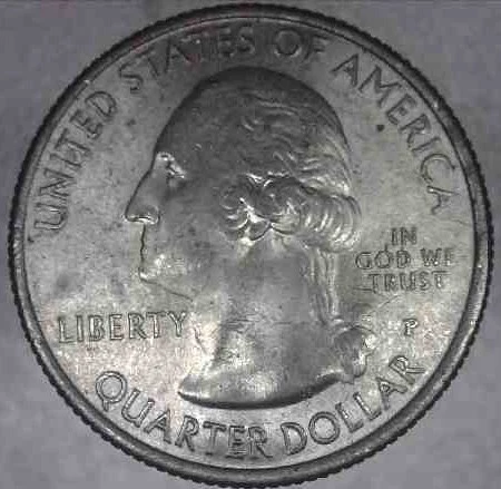 2013-P-Fort-Henry-Quarter-WDDR-008-W/-Possible-Small-Reverse-Rim-Cud