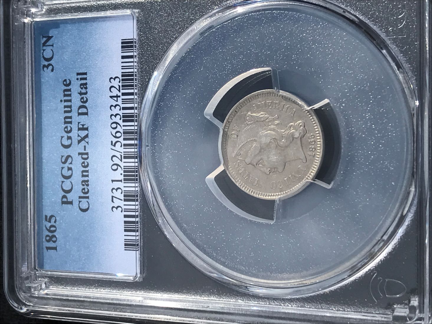 1865-3c-Detecting-Find,-Sent-To-PCGS