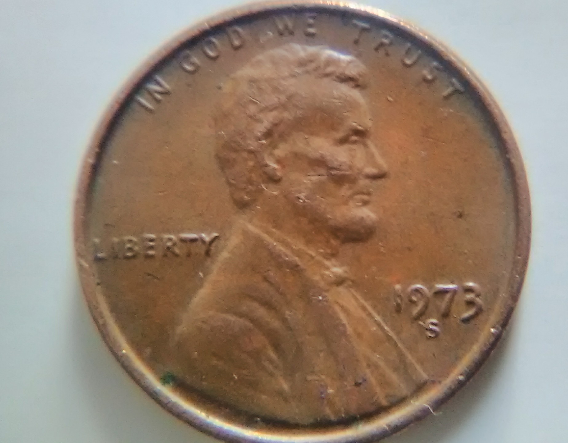 1973-S-Lincoln-Memorial-Cent-With-Strike-Through-On-Reverse
