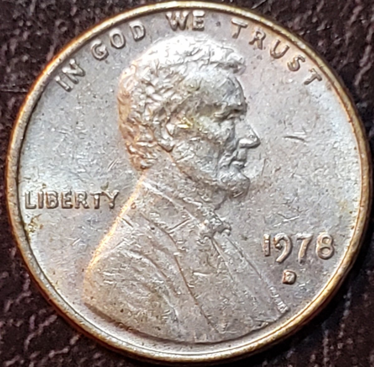 Is-This-Not-A-Rainbow-Toned-1954-D-Wheat-Penny?