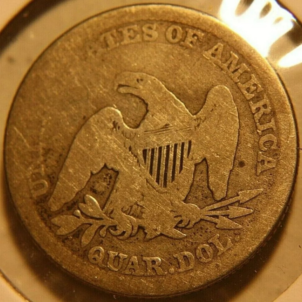 1845-Liberty-Seated-Quarter-With-Counterstamp