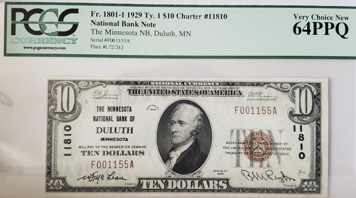 1929-Type-1-$10-Duluth-MN