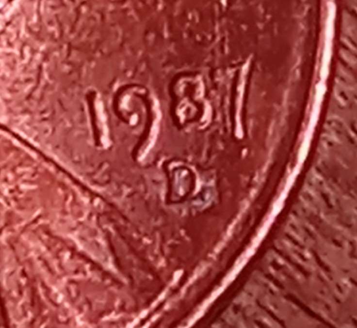 1987-D-Lincoln-Cent.-Is-It-A-Plating-Blister?-Caused-By-Heat-And-Air?