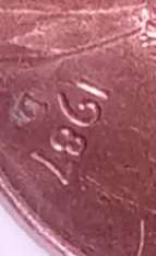 1987-D-Lincoln-Cent.-Is-It-A-Plating-Blister?-Caused-By-Heat-And-Air?