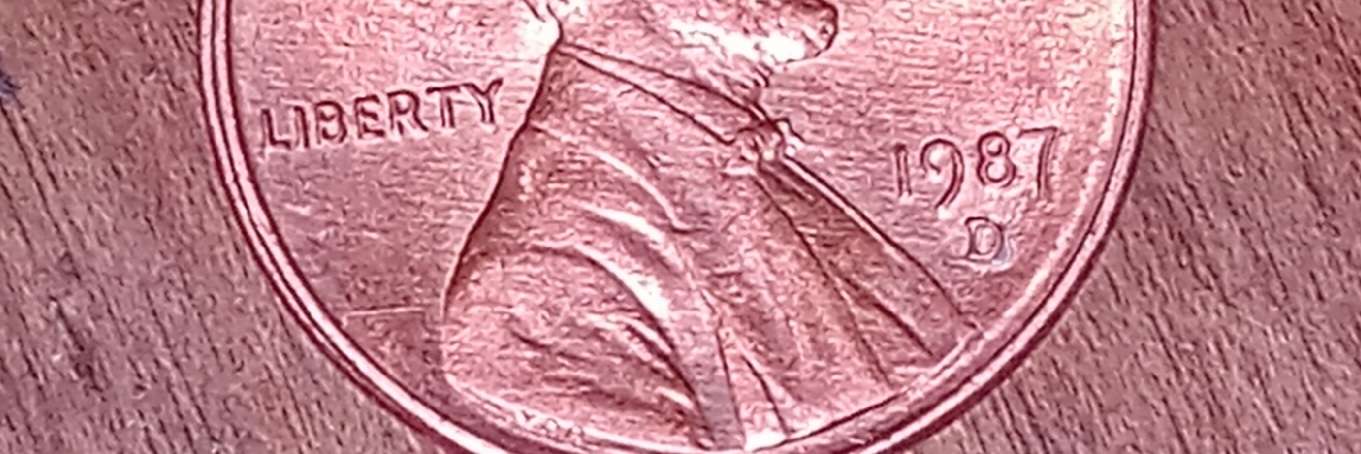 1987-D-Lincoln-Cent.-Is-It-A-Plating-Blister?-Caused-By-Heat-And-Air?