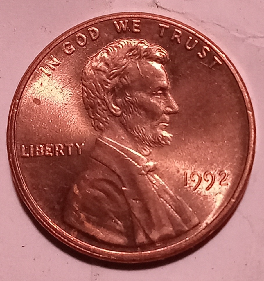 1992-P-1-Cent.-Was-This-Coin-Struck-With-A-Misaligned-Die?-Does-It-Have-Machine-Doubling?