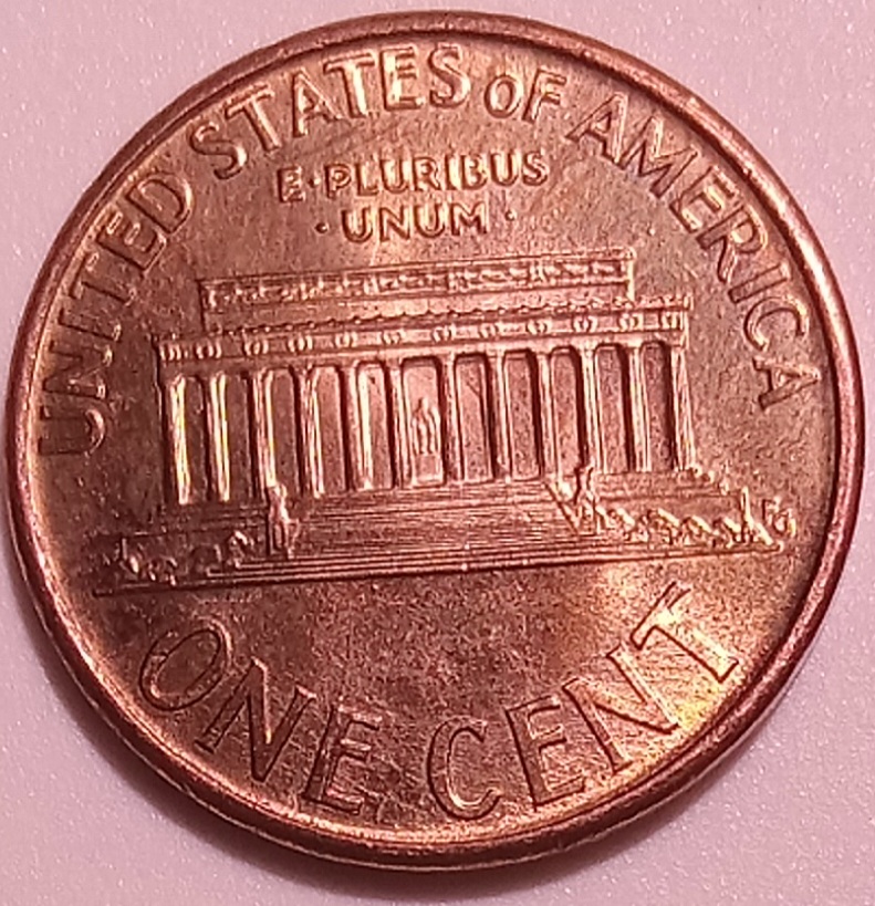 1993-P--1-Cent.-Is-This-A-Die-Crack?-On-Reverse,-Under-The-Memorial.