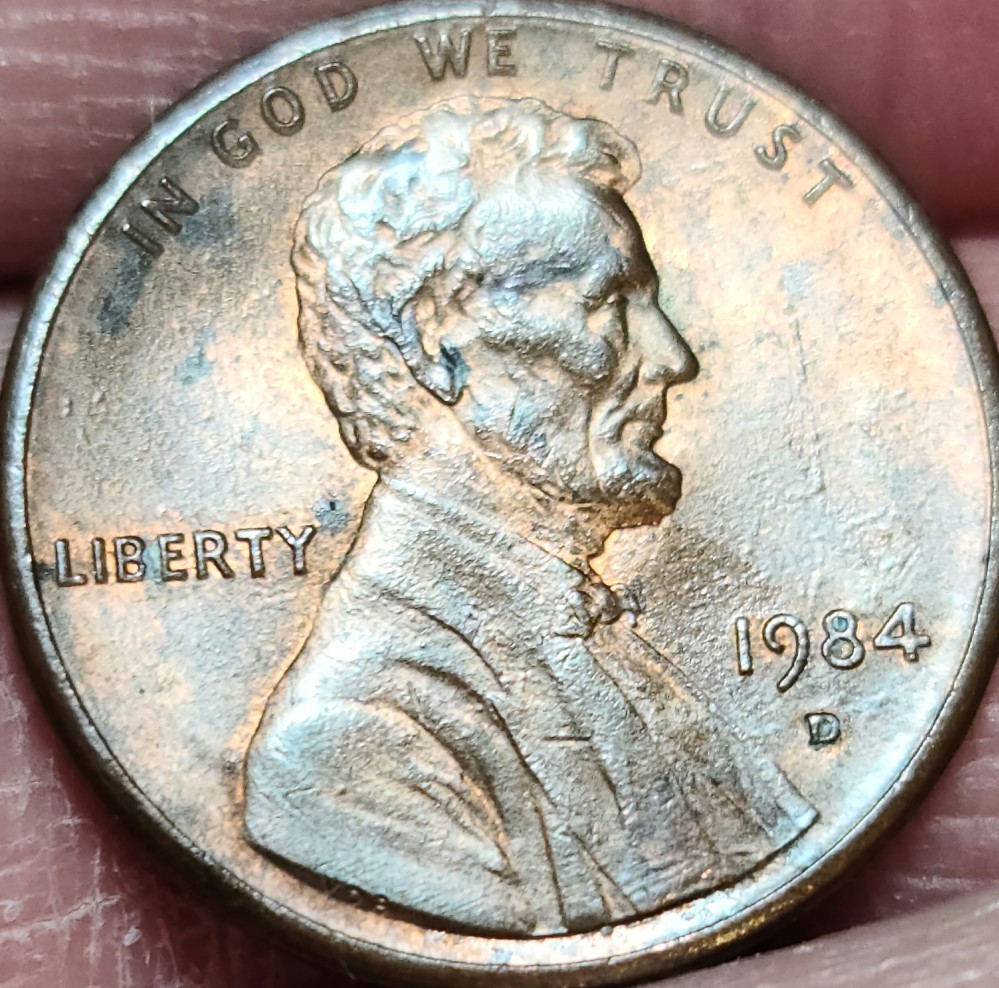 1984-Penny-With-Large-Gap-Between-B-And-E