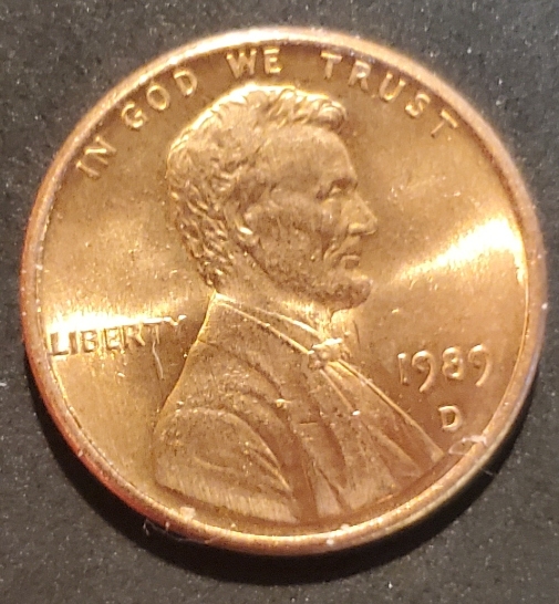 1989-D-Lincoln-Cent-Very-Unusual-Looking-FG