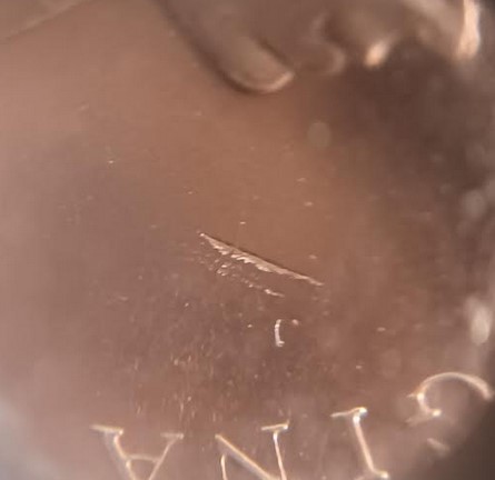 1967-Specimen-Penny-With-A-Struck-Thru-Or-Lamination-Error?