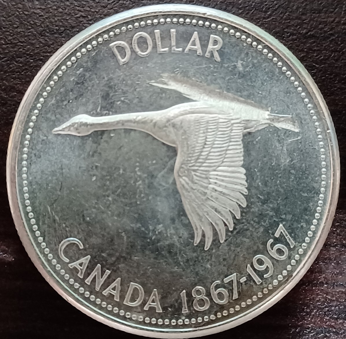 1967-PL-Dollar-Big-Strike-Thru-Error!