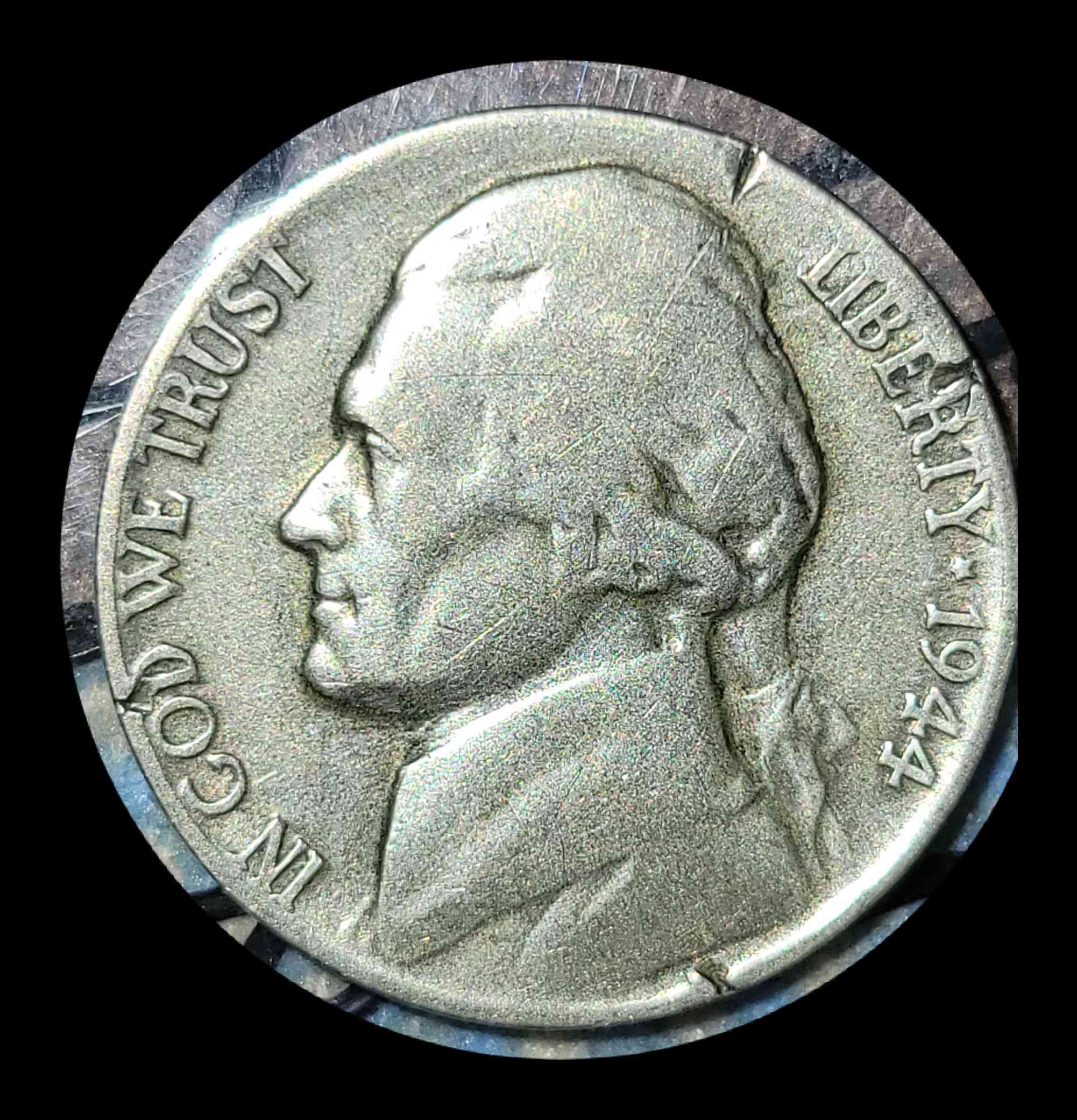 1944-P-Nickel--Weighing-4.6-Grams-With-Material-Issues