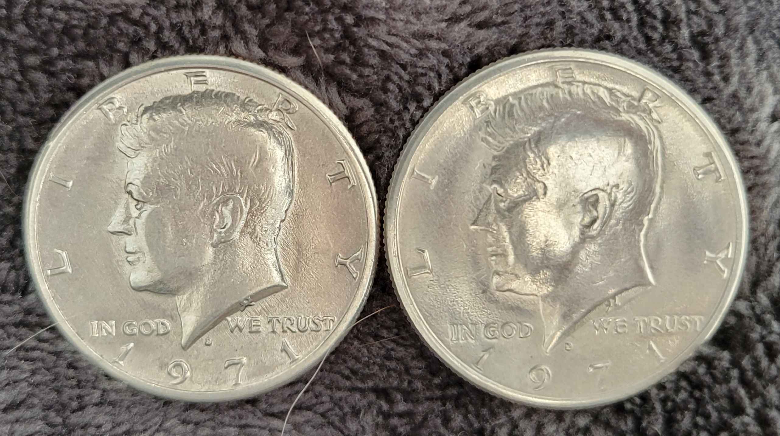 1971-D-Half-Dollars,-Layout-Design-Differences?-Planchett-Errors-Obeverse?reverse?