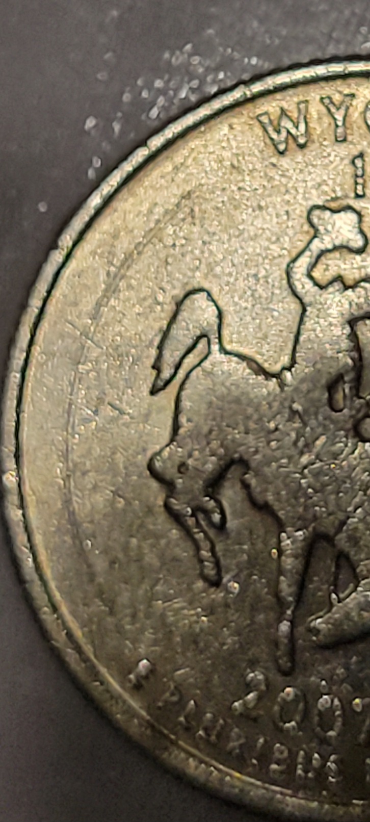2007-Wyoming-State-Quarter,-Severe-Obverse-And-Reverse-Error-Opinions-Needed!