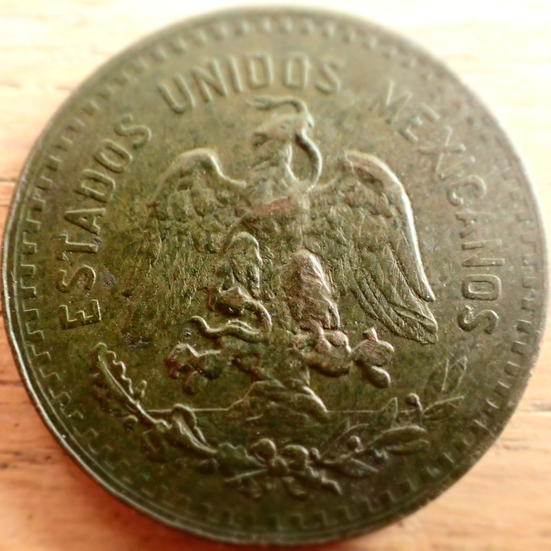 1919-Mexico-5-Centavo,-Post-Mint-Mark,-Or-Mint-Error-Magic.