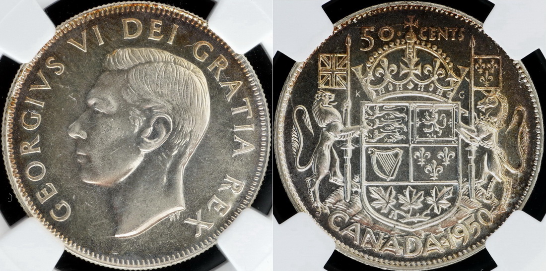 1950-50-Cent-Piece,-A-Very-Interesting-Coin