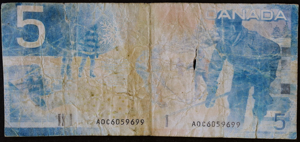 Old-$-5-Bill-After-It-Was-Acquainted-With-A--New-Bosch-Washing-Machine