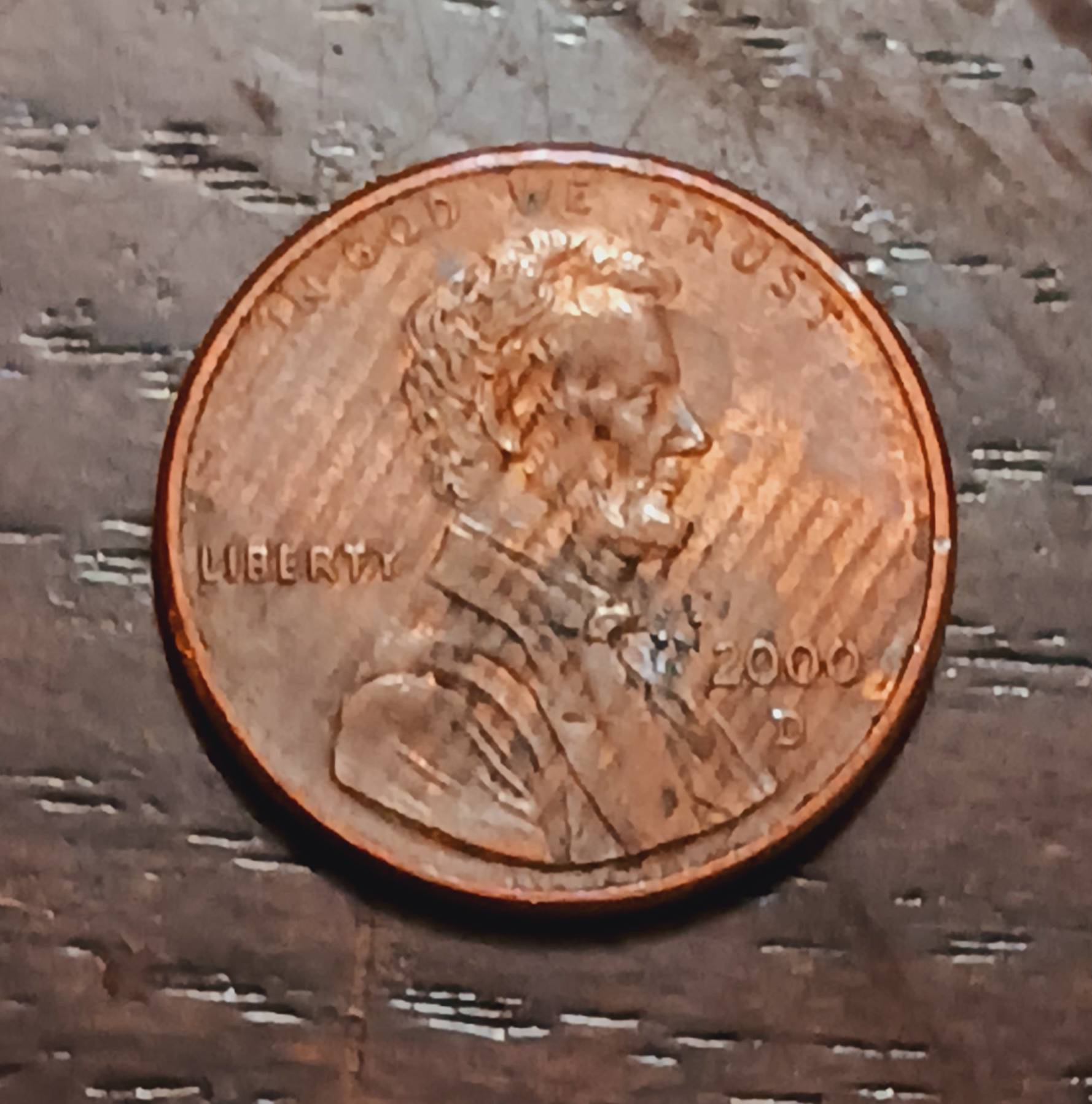 2000--D-Lincoln-Cent-Struck-Through