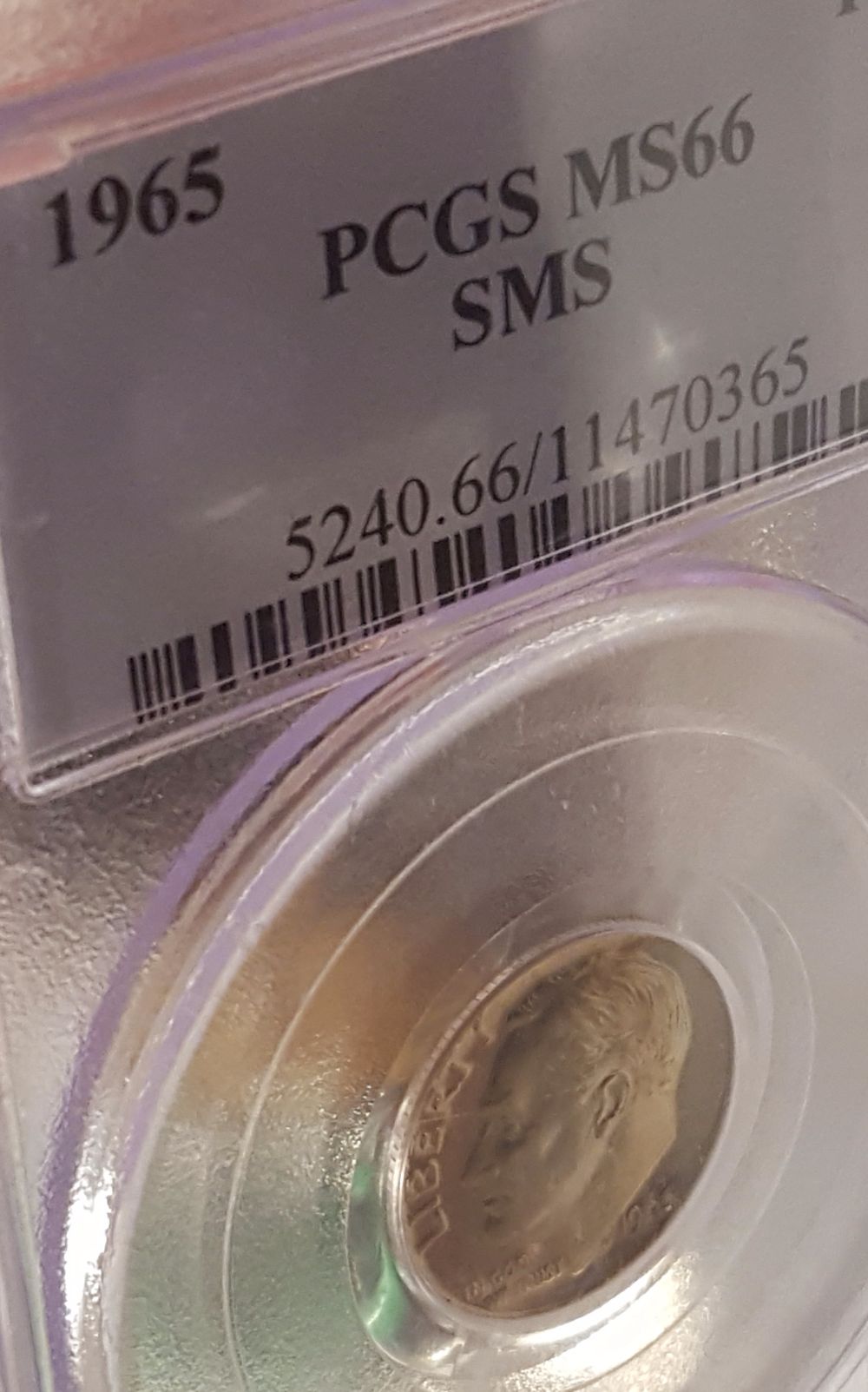 1965-Silver-Dime-MS-66-But-Graded-Sp?