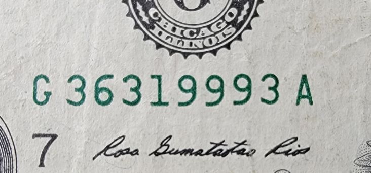 2013-$1-Different-Color-Serial-Numbers
