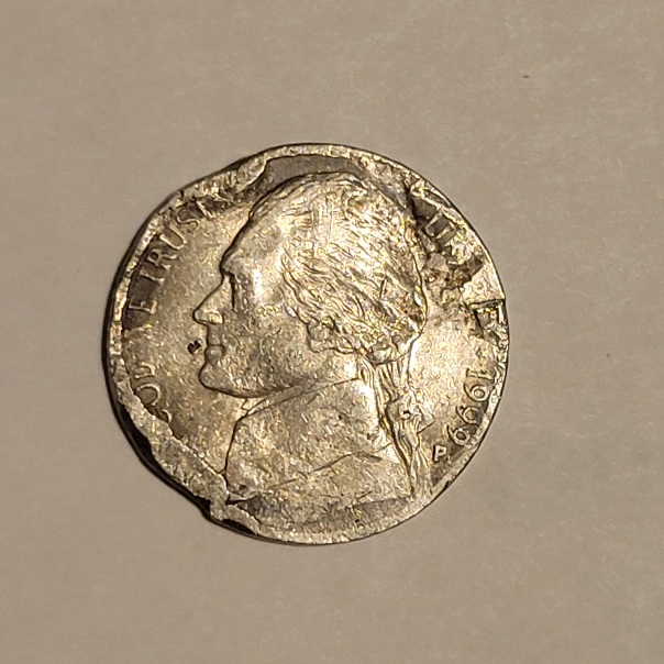 1999-P-Jefferson-Nickel.damage-Or-Not?