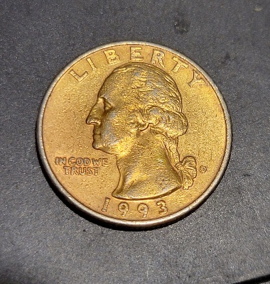 1993-D-Quarter-Gold-Tone-Or-Plate
