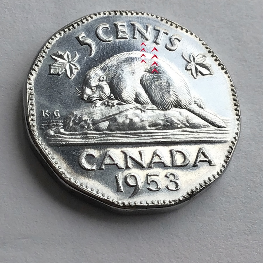 1953-Canada-Nickel-Varieties,-Bought-A-Bag-Of-Coins-On-Kijiji-For-$40cad,--5-X-1953-Nickels-Shiny!