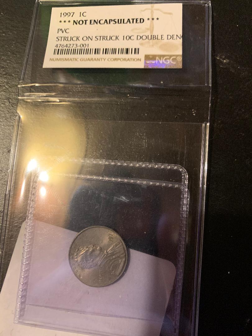 1997-Lincoln-Cent-Struck-On-Dime-Planchet