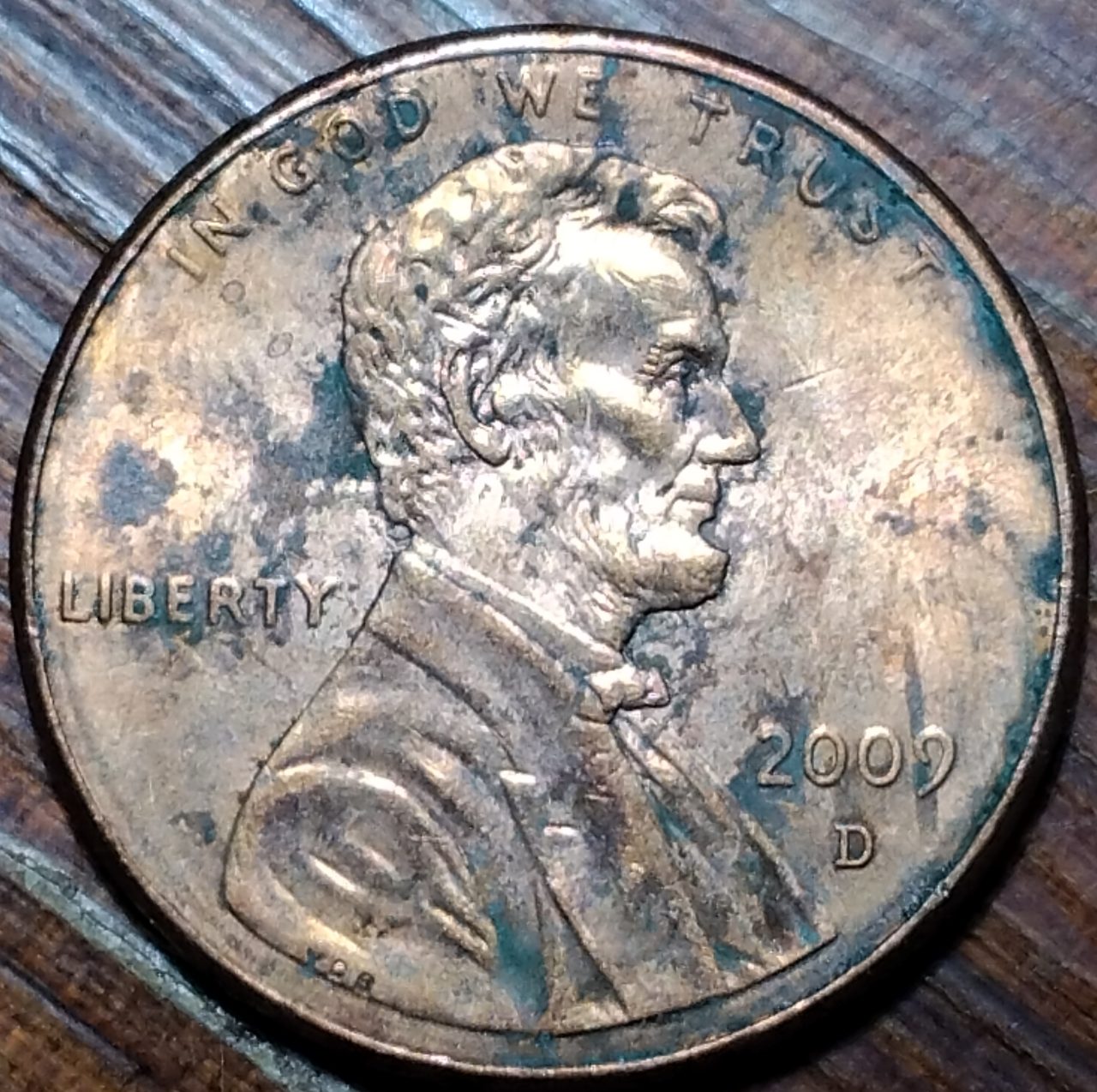 2009-D-Lincoln-Professional--Multiple-Die-Clash-Error-And-Possible-Doubled-Thumb,-Smeared-Design
