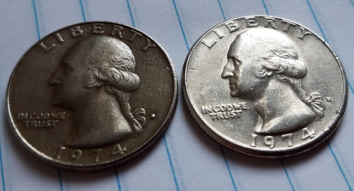 1974-D-Quarters-With-Different-Appearances