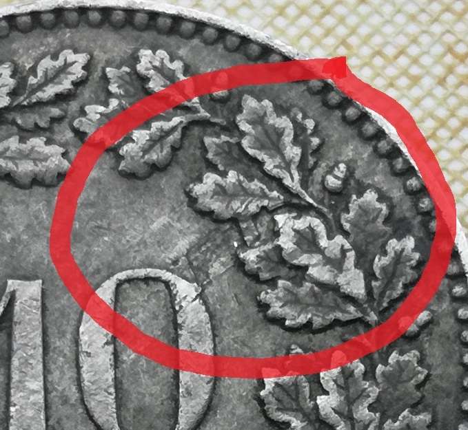 Swiss-10-Rappen-1951---Lamination-Error?