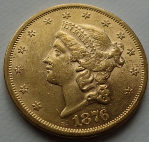 1876-S-Double-Eagle---AU-Or-MS?