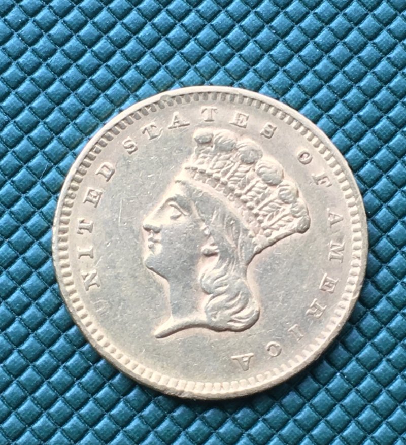 1856-Gold-$1-Indian-Princess-Grade