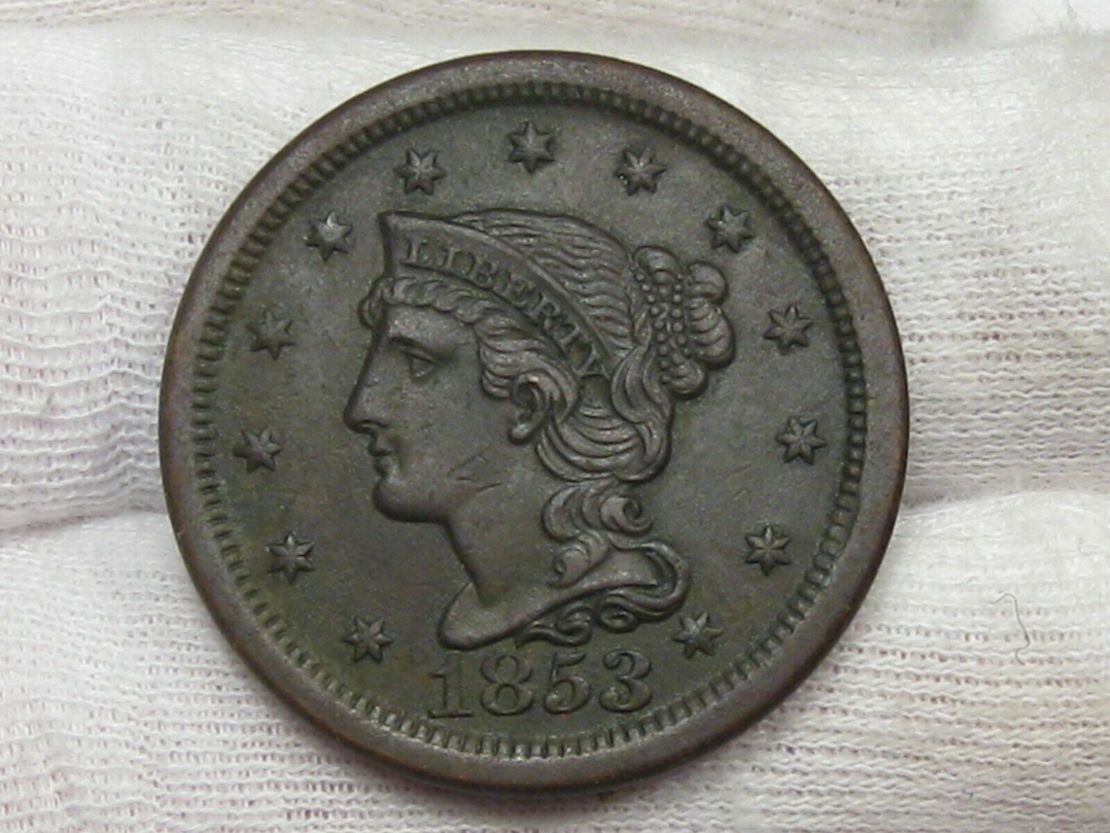 1853-Large-Cent-For-Grading