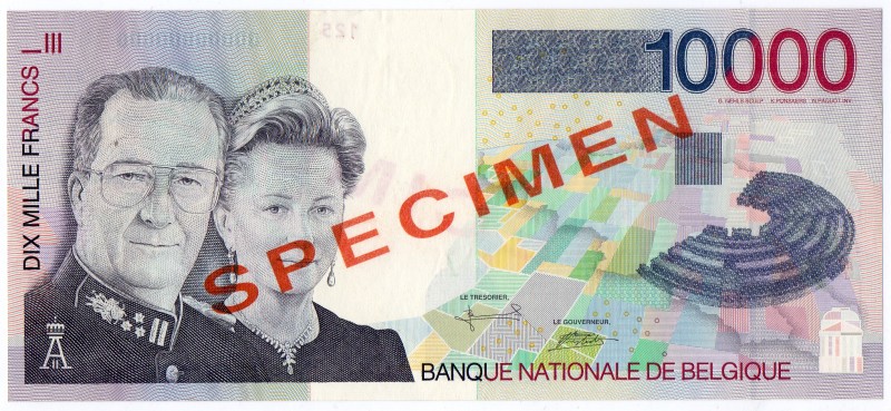 Belgian-Specimen-Banknotes