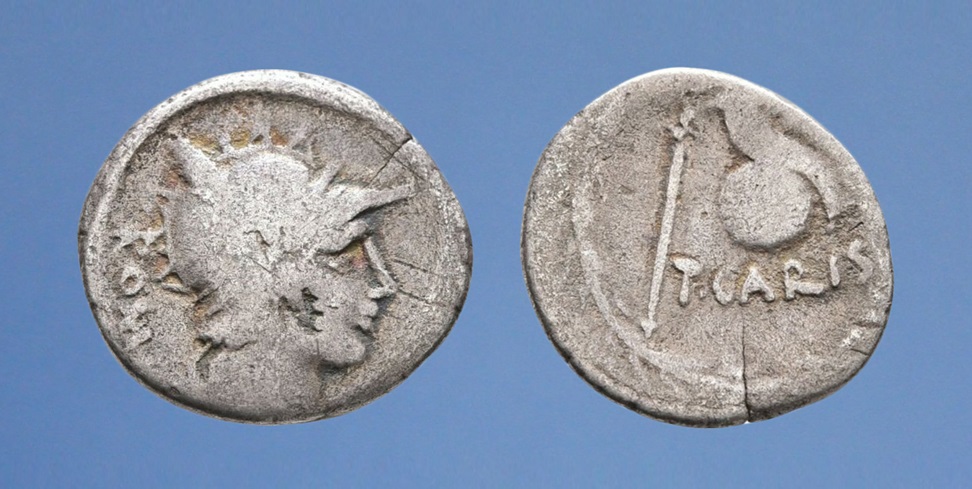 Julius-Caesar-Denarius-Or-T-Carisius,-Help-Need--To-Understand