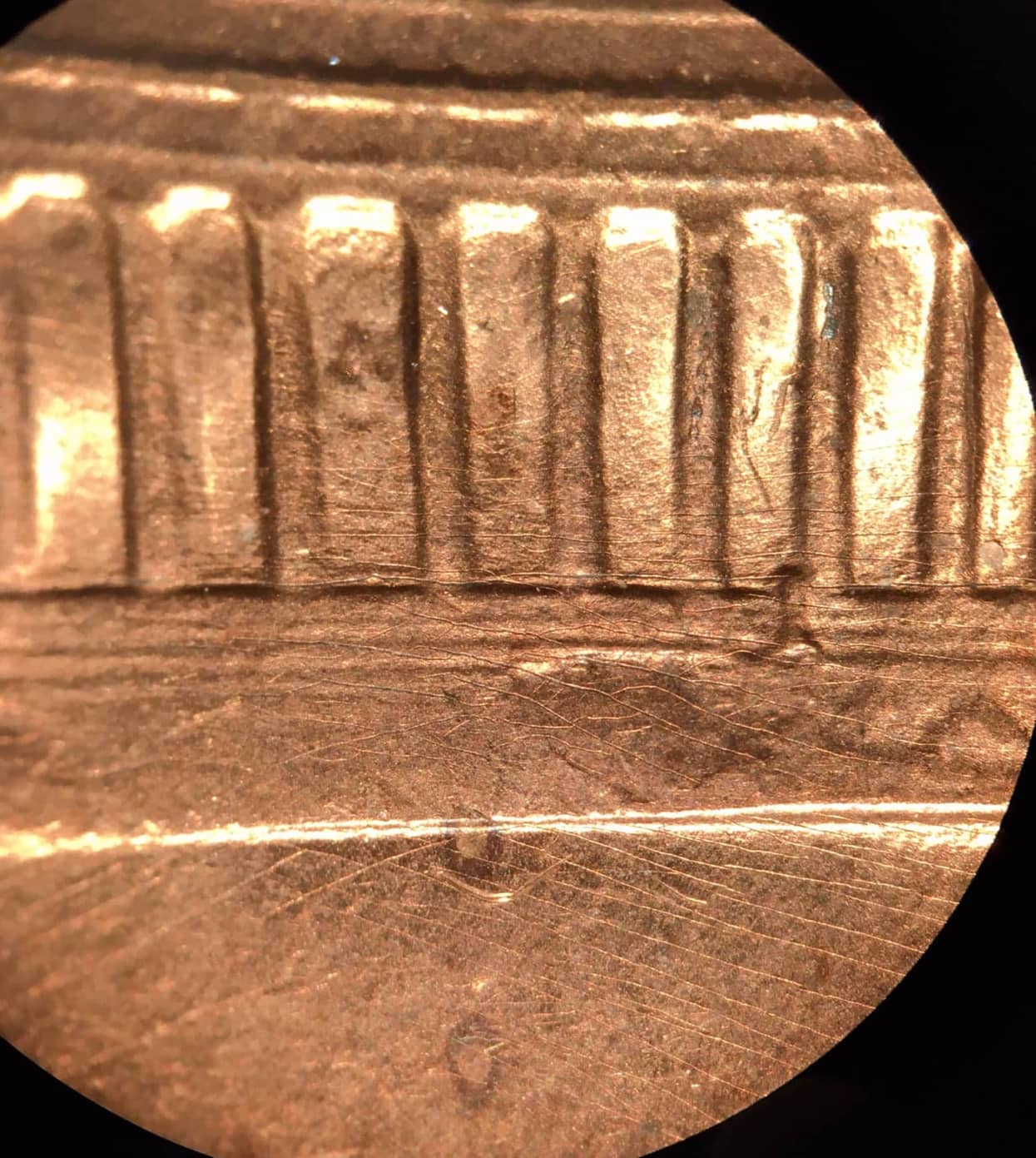 1984-D-Penny-With-Fine-Web-Like-Lines