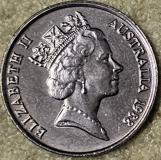 1988-Australian-5-Cent-Double-Rim-Reverse-/-Obverse-Lettering