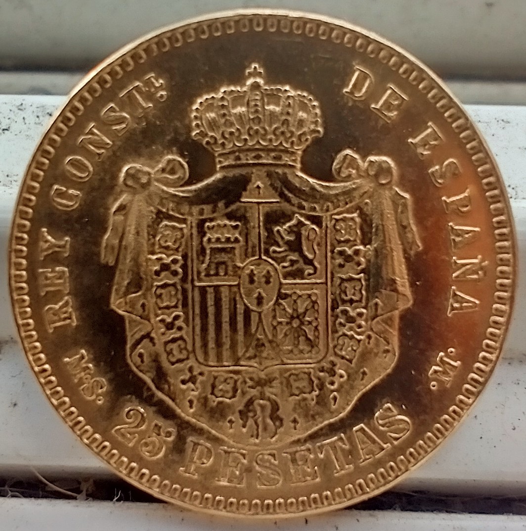 1890-25-Pesetas,-Original?-Restrike?-Fake?
