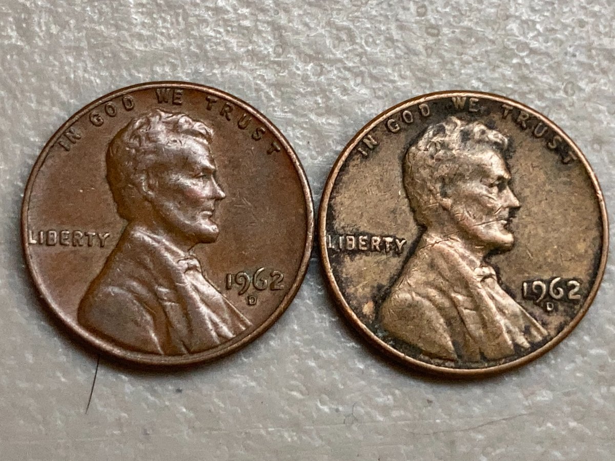 1962-D-Lincoln-Penny-Dropped-Y-In-Liberty