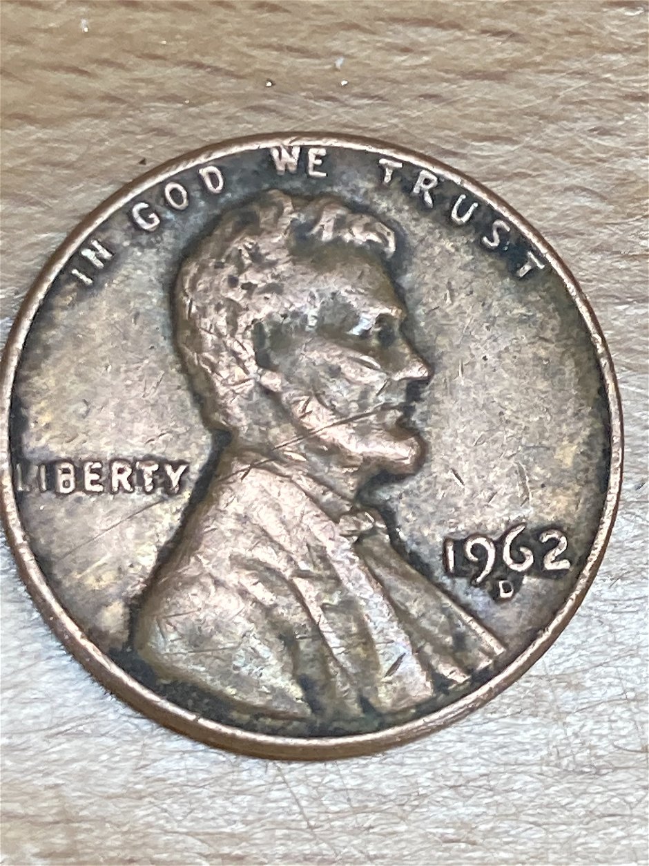 1962-D-Lincoln-Penny-Dropped-Y-In-Liberty