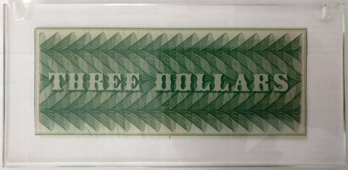 Information-On-An-Obsolete/Broken-Bank-Note-Embedded-In-Acrylic