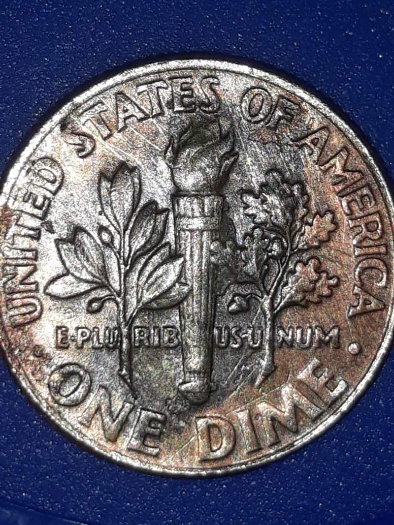 Dime-With-Discoloration/Markings-2002-D